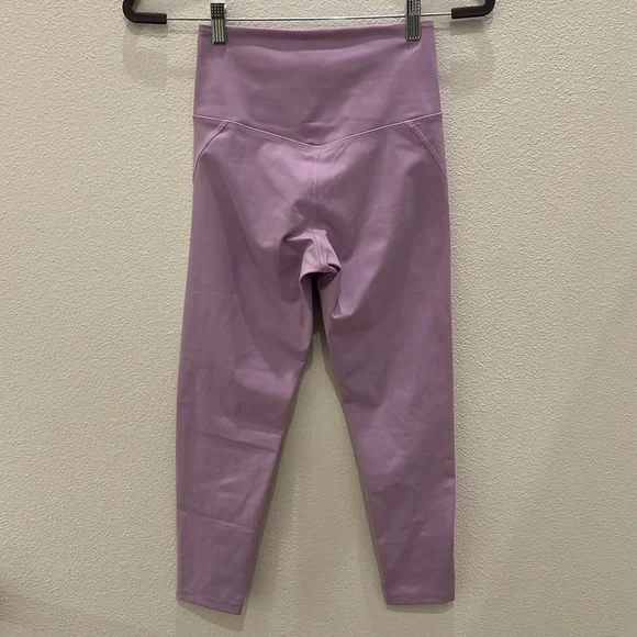 Girlfriend Collective #4008 High Waist 7/8 Leggings Small Purple - Picture 4 of 8